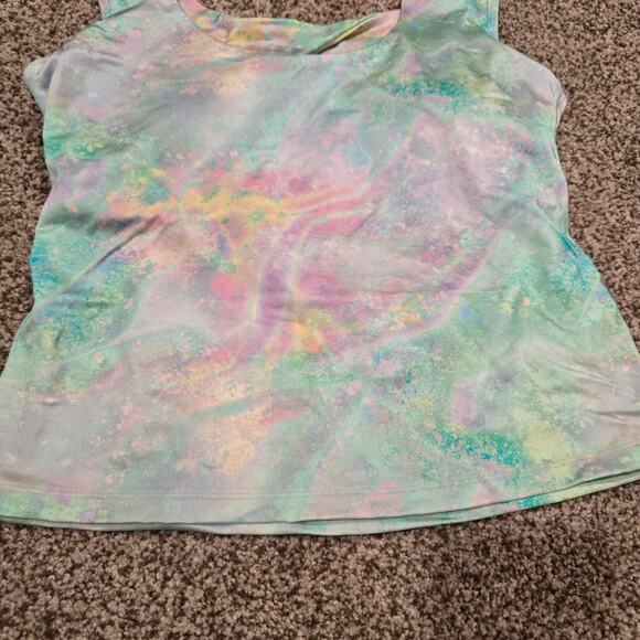 NEW NWT Fabletics Oasis Twist Built-In Bra Tank Cosmic Halo Shine | Size Large - Picture 4 of 10